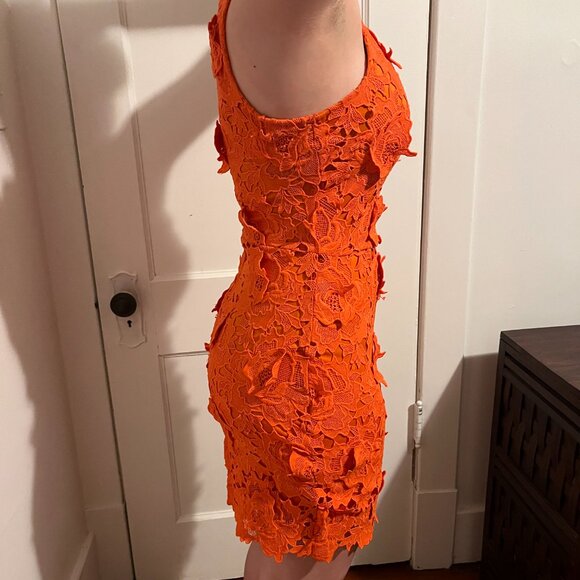 Super fun orange appliqué summer dress - Picture 6 of 13